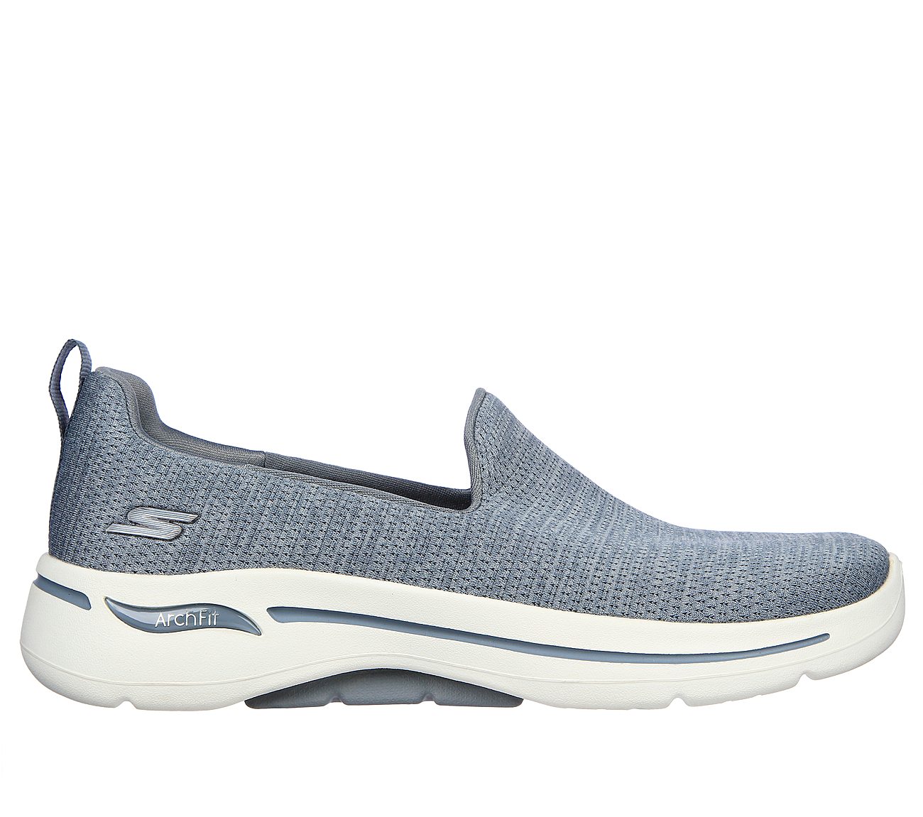 GO WALK ARCH FIT-UNLIMITED TI, GREY Footwear Lateral View