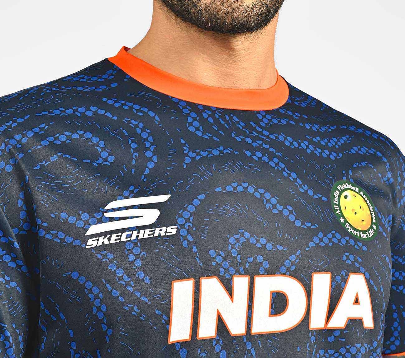 AIPA PICKLEBALL T-SHIRT, NAVY