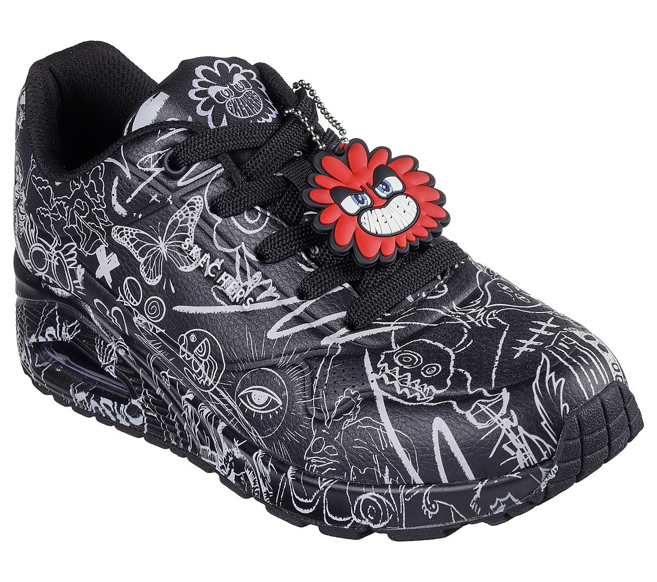UNO - PROCESS SKETCH, BLACK/WHITE Footwear Right View