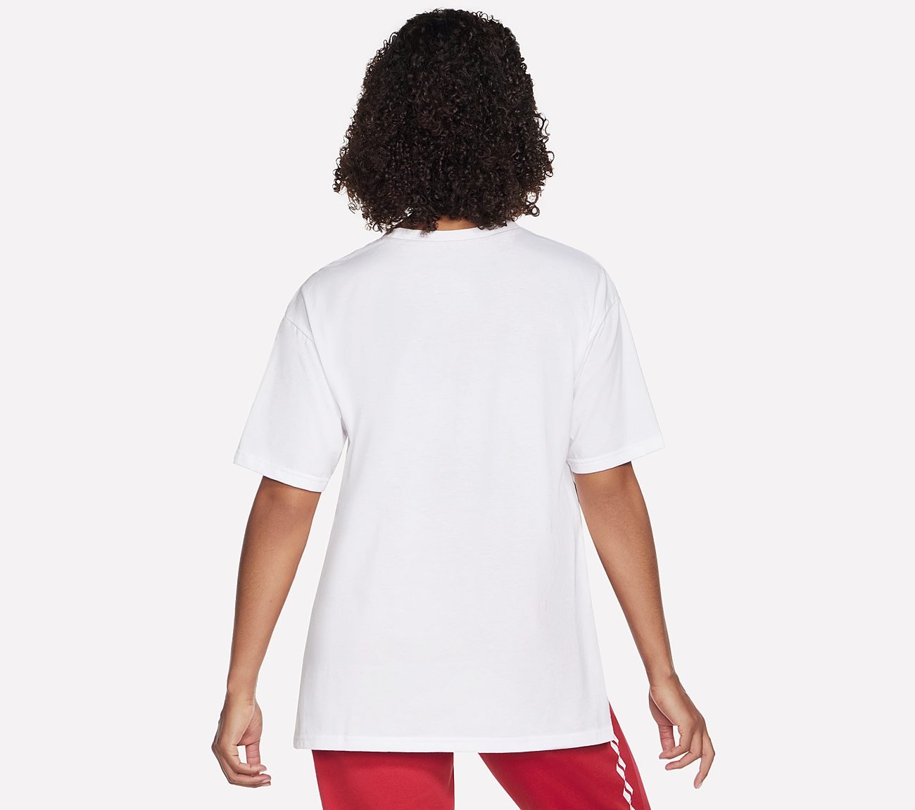  DIAMOND LOGO TAPE T-SHIRT, WWWHITE Apparels Top View