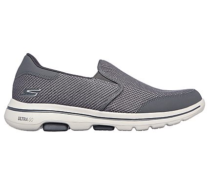 GO WALK 5 - BEELINE, GREY Footwear Right View