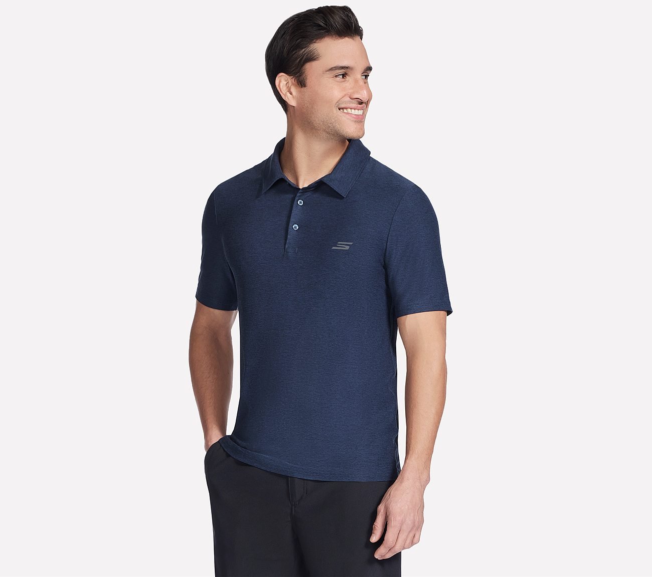 GODRI ALL DAY POLO, NAVY Apparel Left View