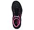 FLEX APPEAL 3, BLACK/HOT PINK Footwear Top View
