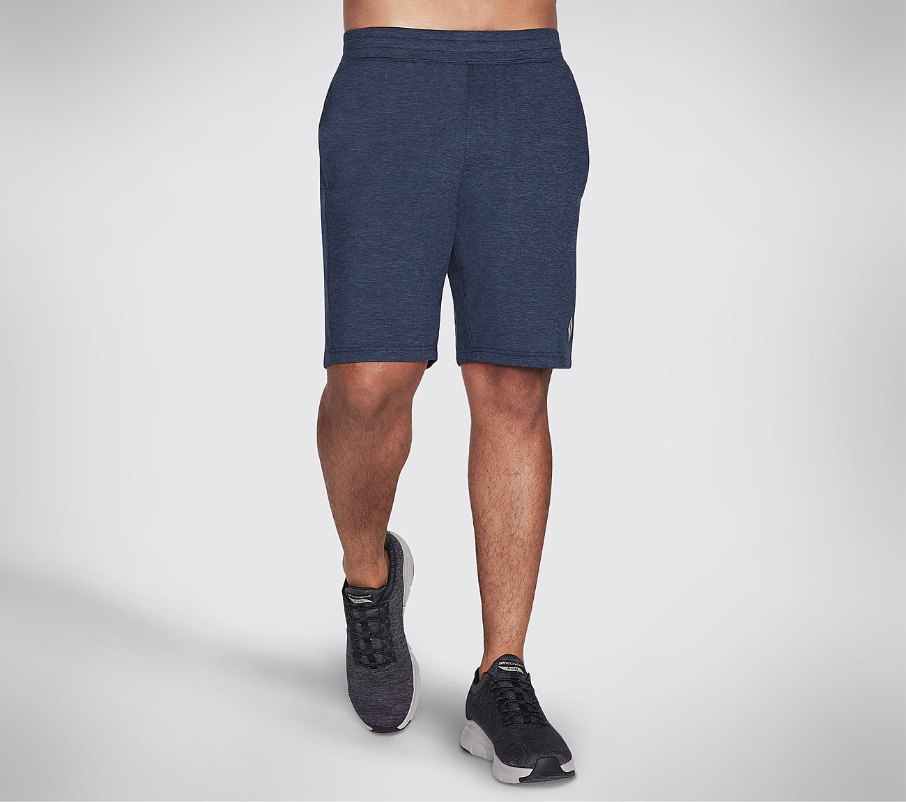SKECH-KNITS*ULTRA GO 9 SHORT, NNNAVY Apparels Lateral View