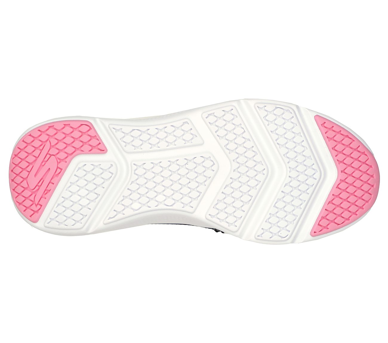 GO RUN ELEVATE-PLEASANT DAYS, BLACK/PINK Footwear Bottom View