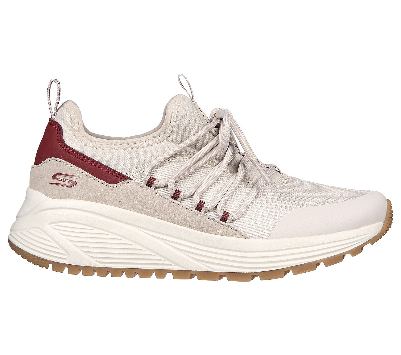 BOBS SPARROW 2.0-SONIC LUV, OFF WHITE Footwear Lateral View