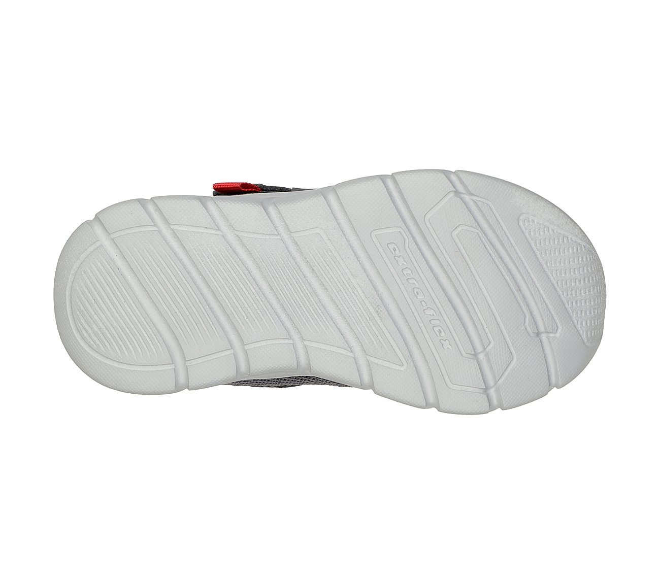 COMFY FLEX - MINI TRAINER, CHARCOAL/RED Footwear Bottom View