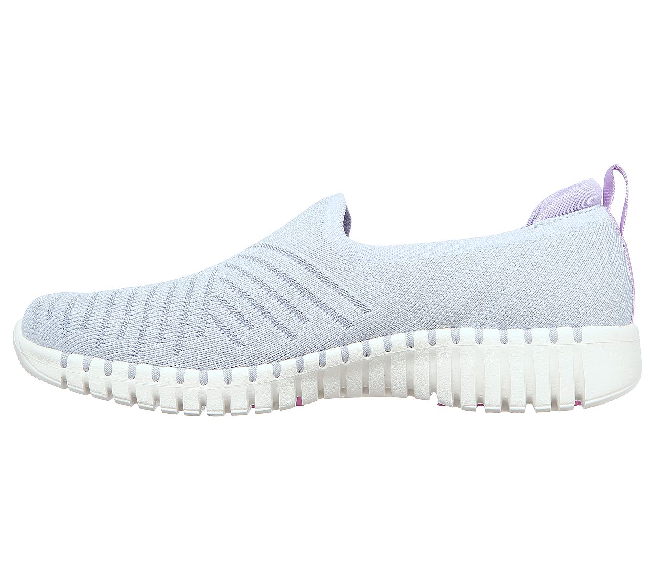 GO WALK SMART-SUNDAY BRUNCH, GREY/LAVENDER Footwear Left View