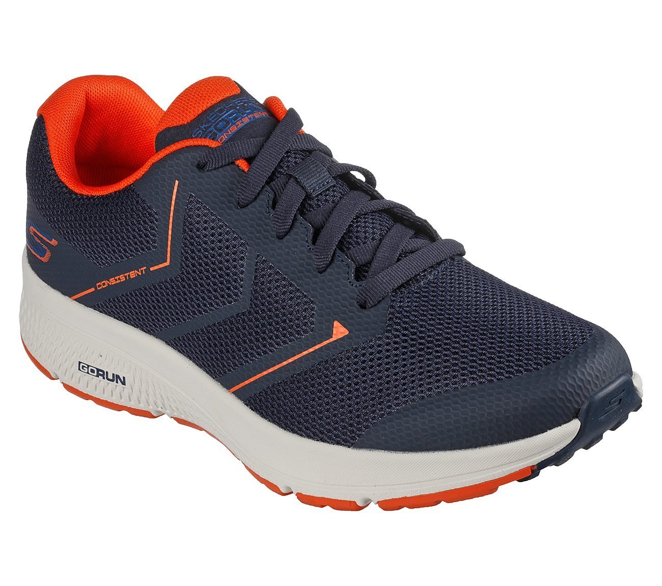GO RUN CONSISTENT - TRACEUR, NAVY/ORANGE Footwear Right View