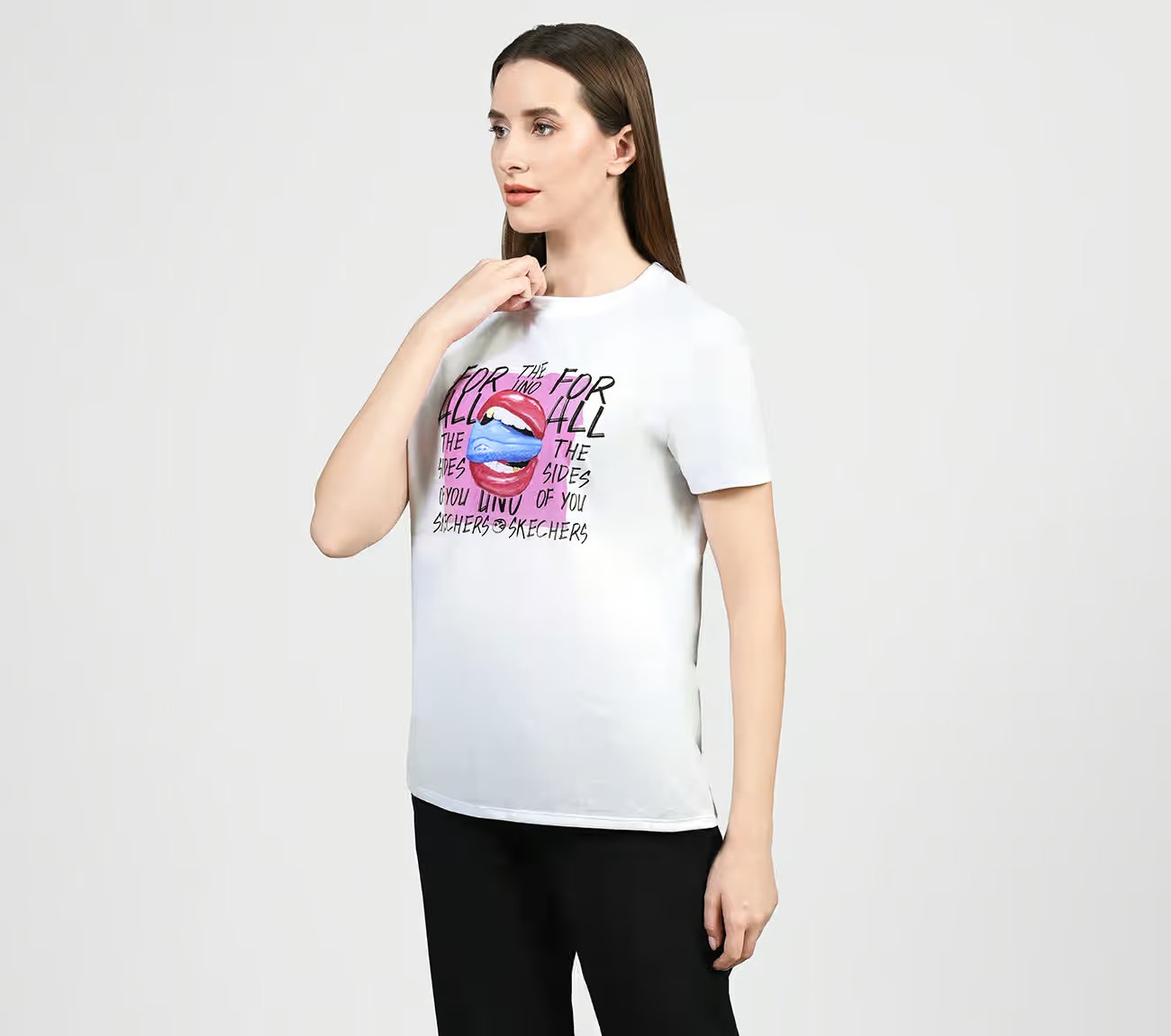 TAKE A BITE UNO TEE, WWWHITE Apparels Top View