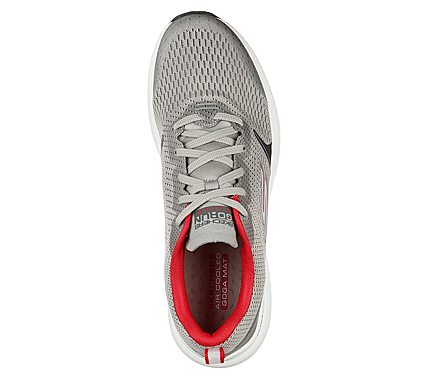 GO RUN PULSE - SPECTER, GREY/RED Footwear Top View