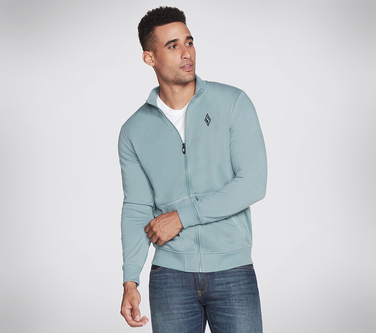 THE HOODLESS HOODIE GOWALK EV, TEAL/BLUE Apparels Lateral View