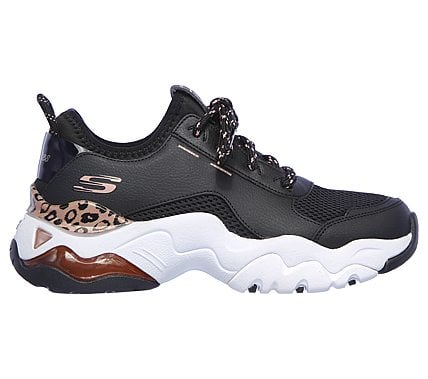 D'LITES 3.0 AIR - QUEEN LEOPA, BLACK/ROSE GOLD Footwear Right View