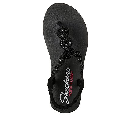 MEDITATION - STARS & SPARKLE, BBLACK Footwear Top View
