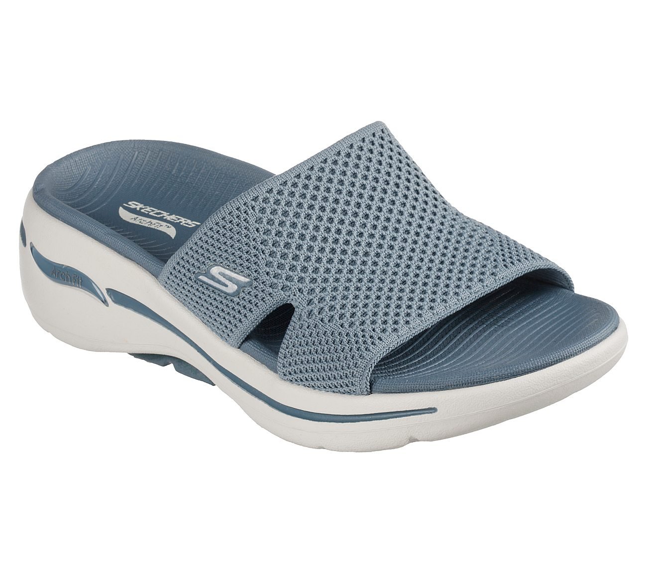 GO WALK ARCH FIT SANDAL - WOR, BLUE Footwear Right View