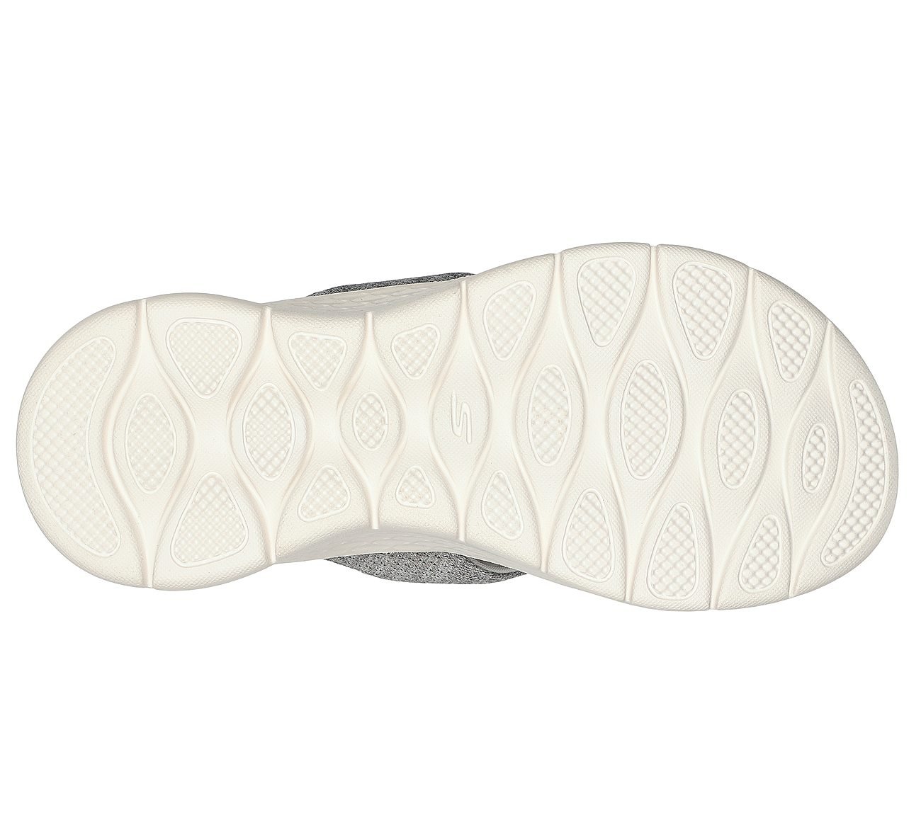 GO WALK FLEX SANDAL - SUNLIT, GRAY Footwear Bottom View