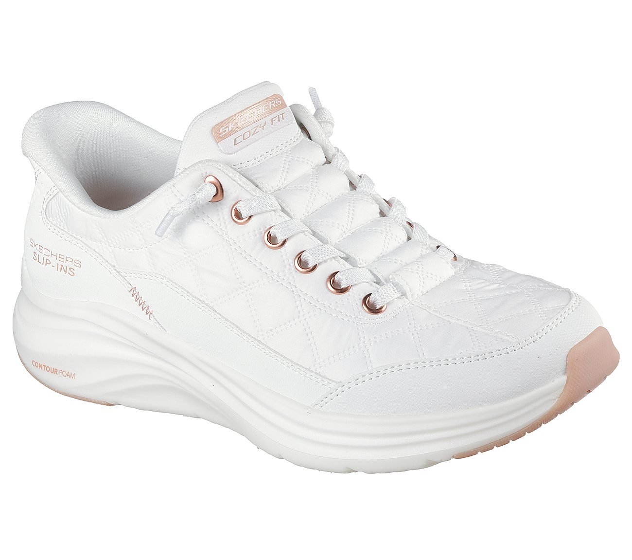 CONTOUR FOAM-GOLDEN HOUR, WHITE ROSE GOLD Footwear Right View
