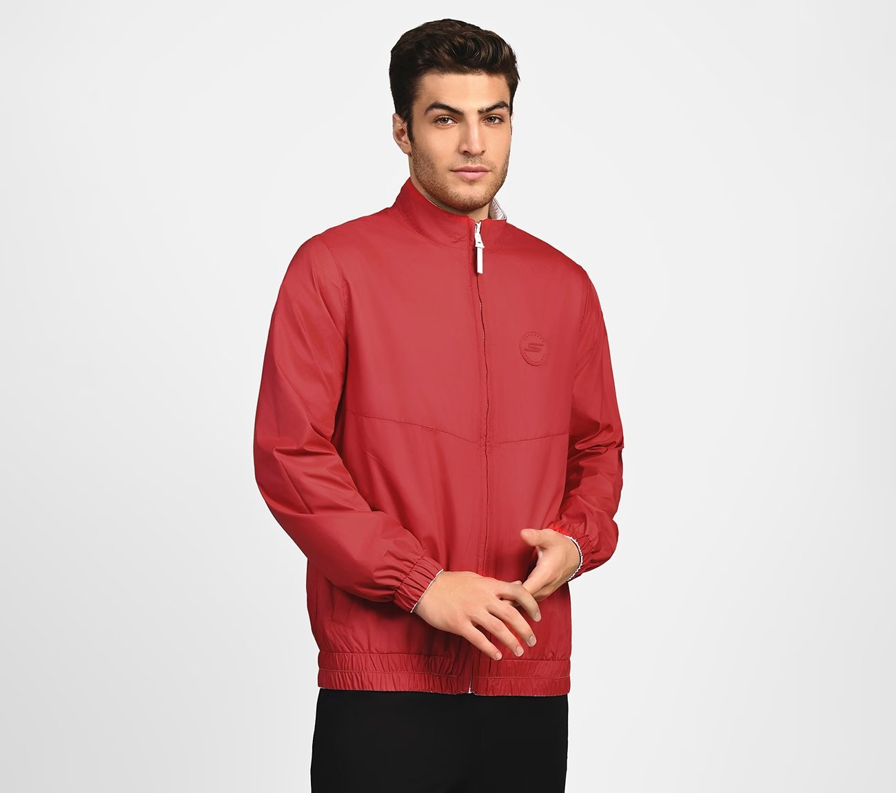 SL ASYMM SLEEVE JACKET,  Apparel Bottom View