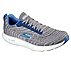 GO RUN 7+, CHARCOAL/BLUE Footwear Lateral View