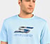 LOGO GRAPHIC PRINT T-SHIRT, CHARCOAL/LT. BLUE Apparel Right View