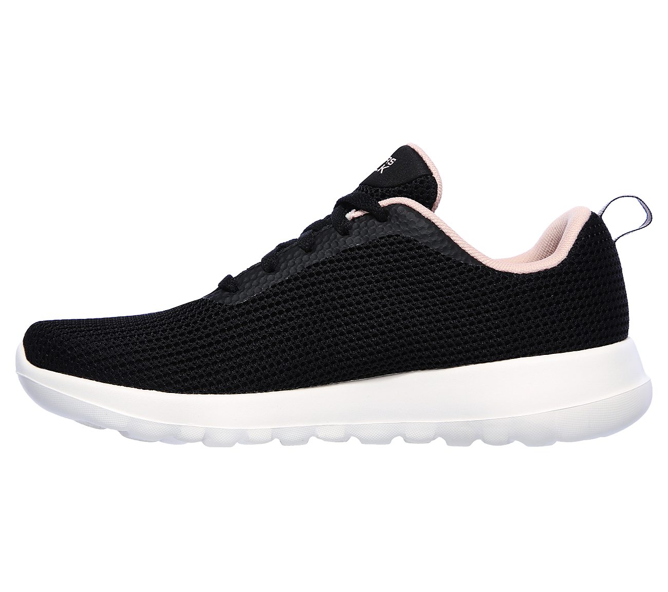 GO WALK JOY, BLACK/PINK Footwear Left View