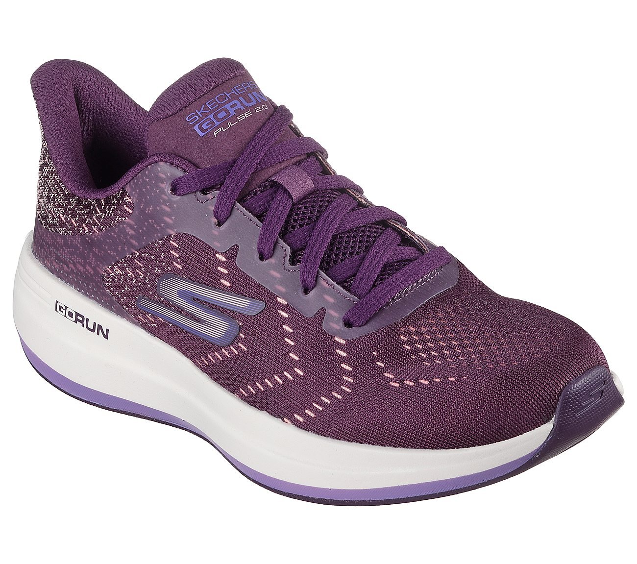 GO RUN PULSE 2.0 - BOUNDLESS, BURGUNDY Footwear Right View