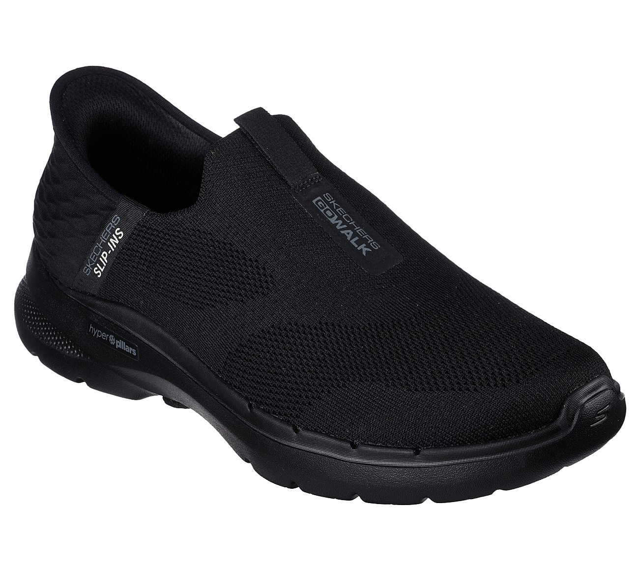Skechers Slip-ins: GO WALK 6 - Easy On, BBLACK Footwear Right View