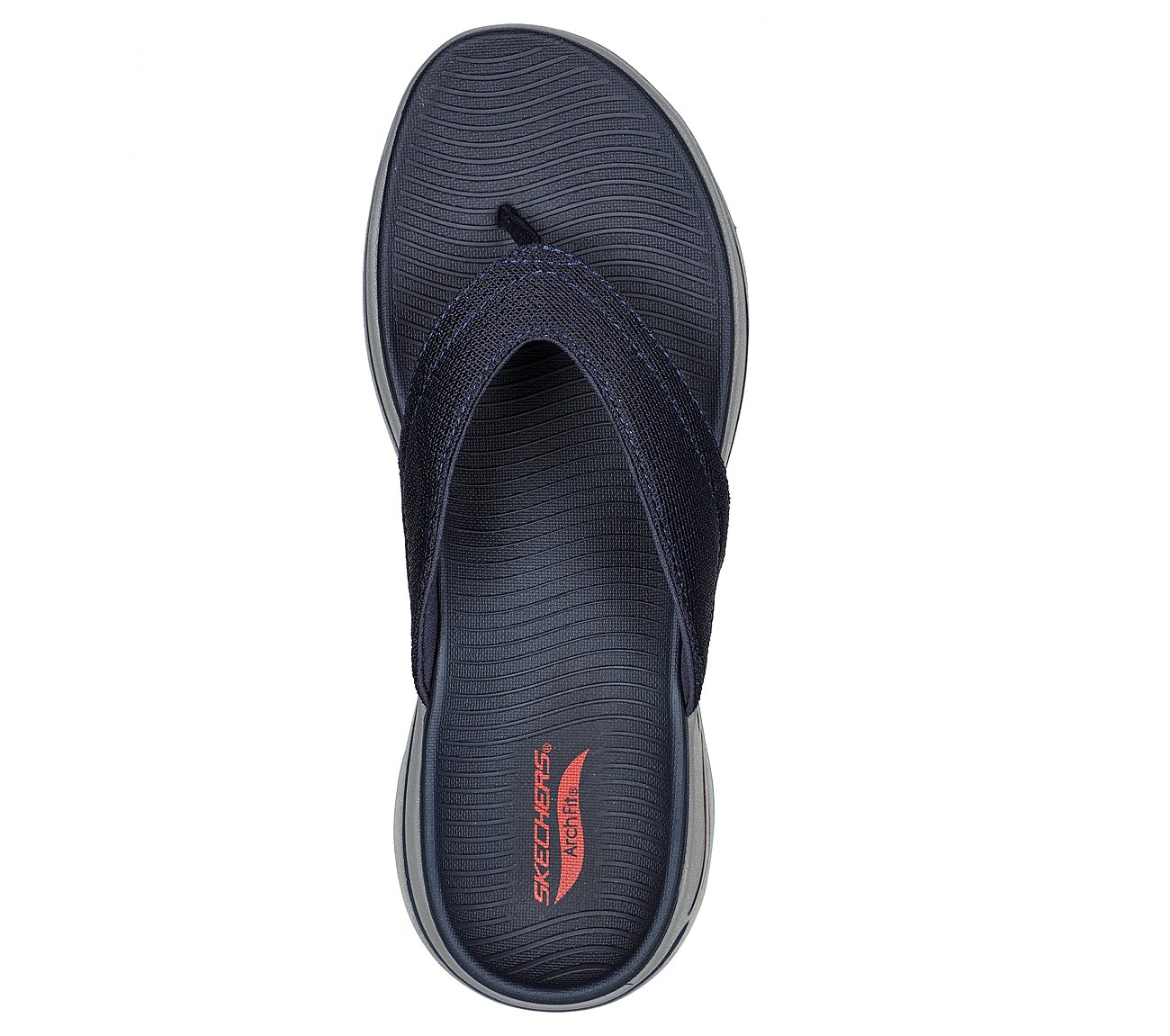 GO WALK ARCH FIT SANDAL-OFFSH, NAVY/RED Footwear Top View