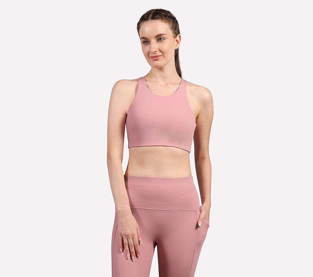 VERTICAL PATTERN SPORTS BRA,  Apparel Top View