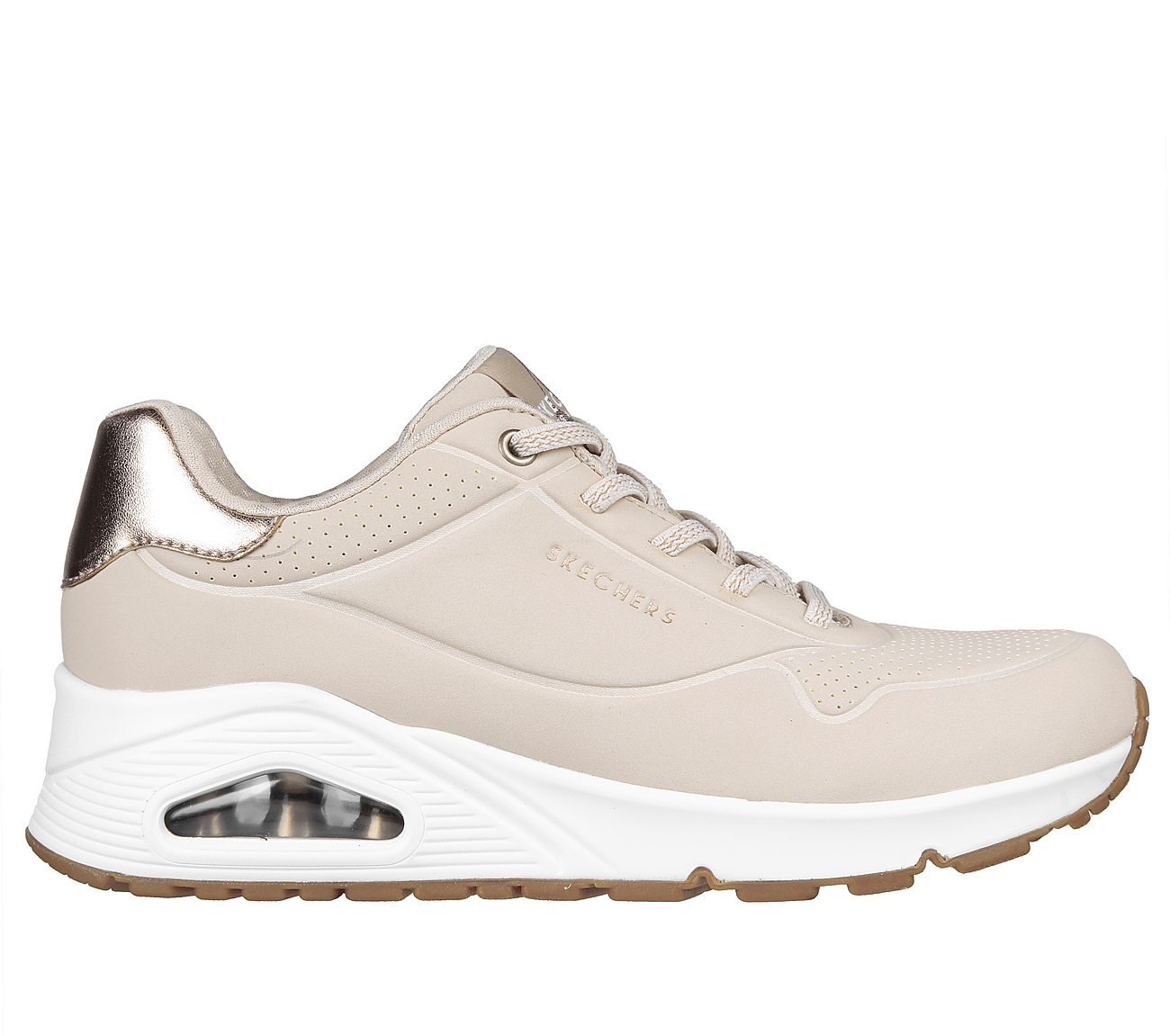 UNO - SHIMMER AWAY, NATURAL Footwear Lateral View