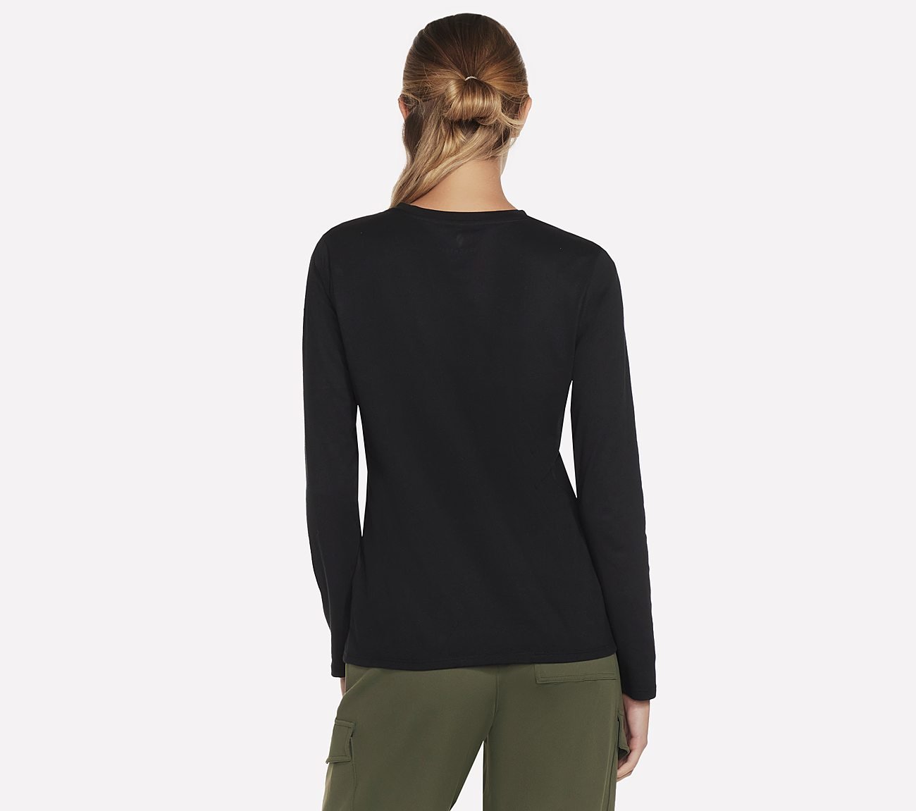 RHINESTONE QUEEN LS TEE, BBBBLACK