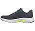 GO RUN ARCH FIT, CHARCOAL/BLACK Footwear Left View