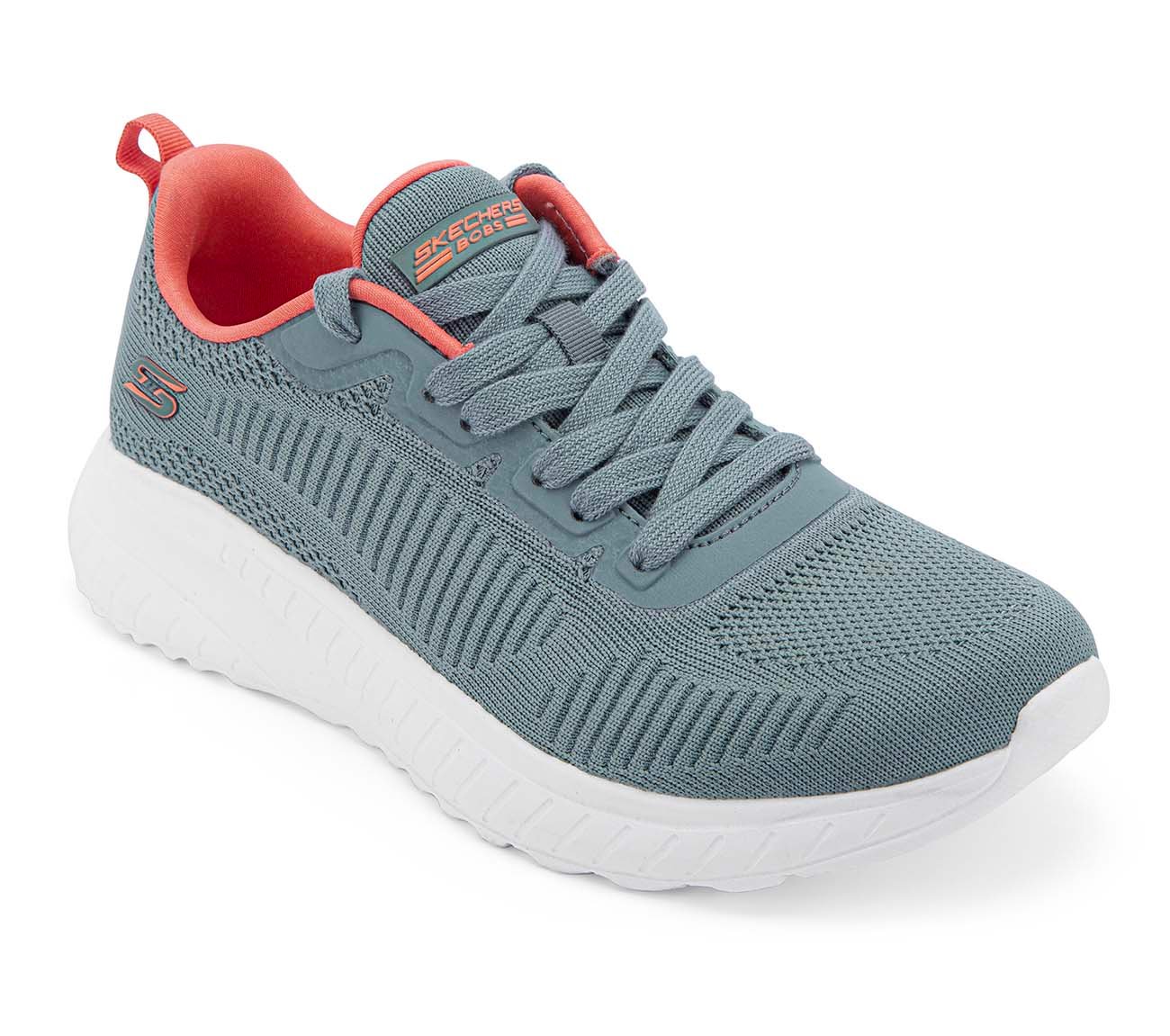 BOBS SQUAD CHAOS, BLUE/CORAL Footwear Right View