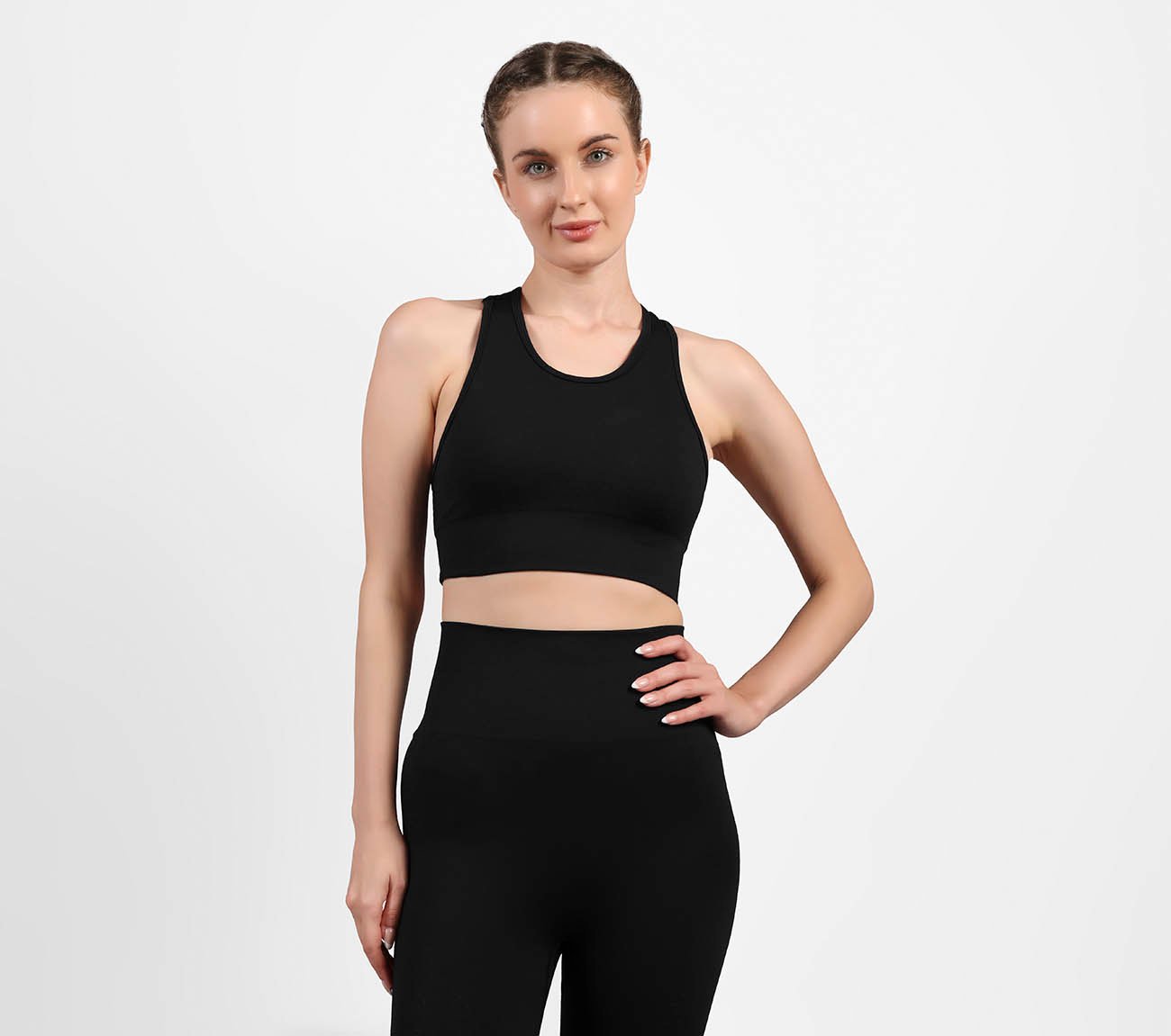 ENGINEERED COMPRESSION SPORTS, BLACK Apparels Lateral View