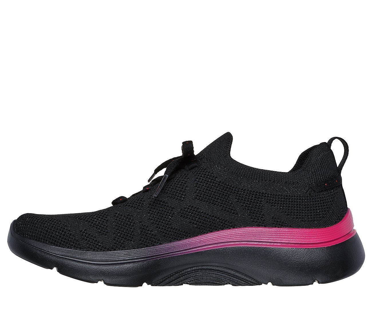 GO WALK ARCH FIT 2.0 - BEL, BLACK/PINK Footwear Left View