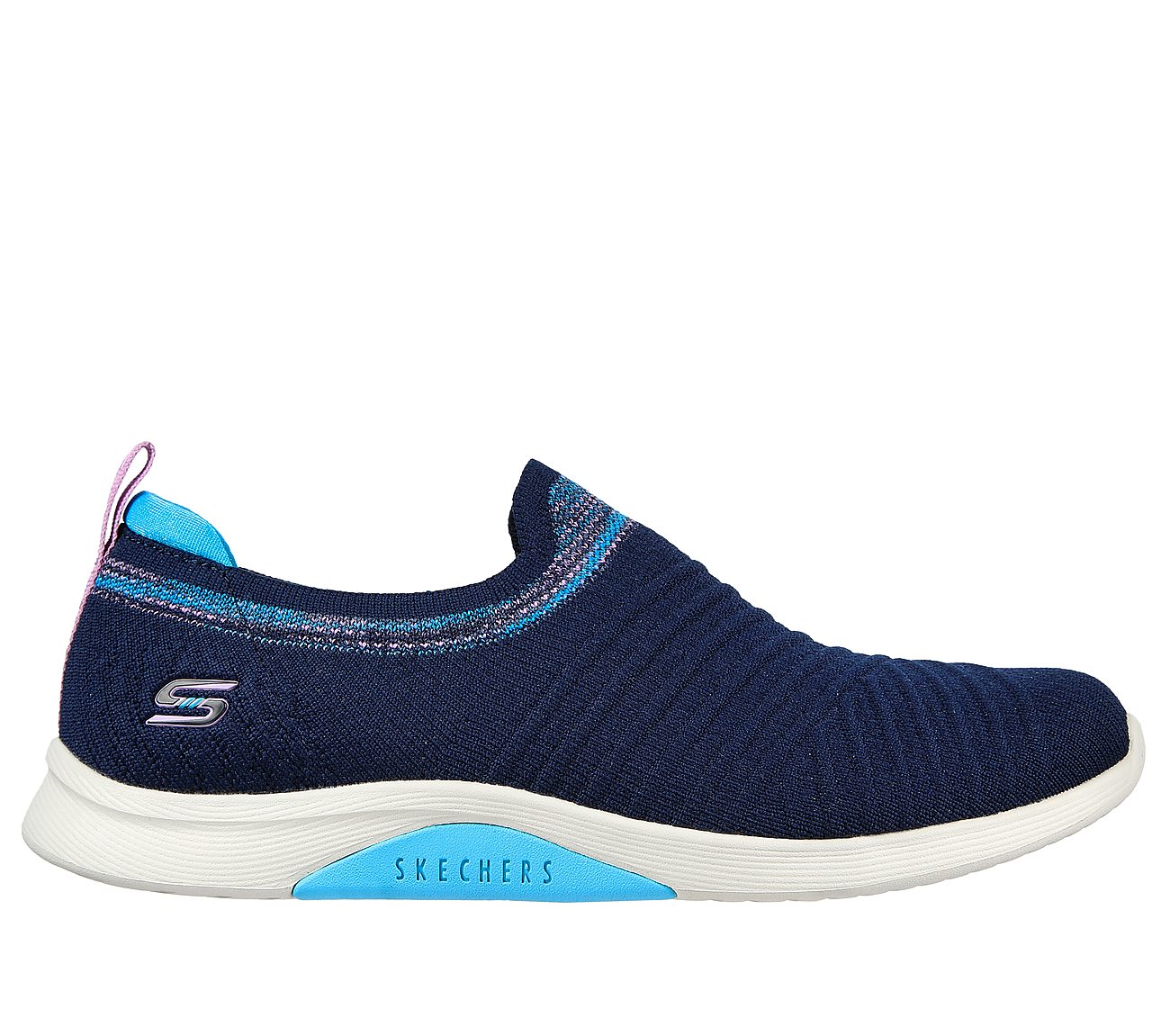 ELSA, NAVY/BLUE Footwear Lateral View