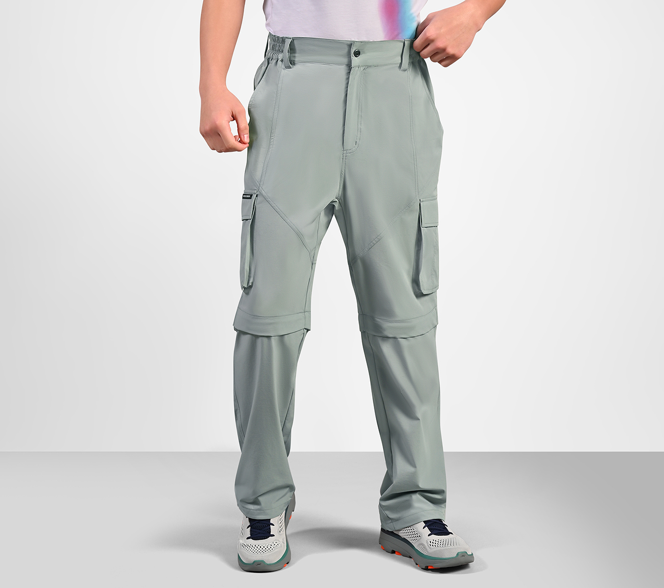 APPAREL MENS, BLACK/CHARCOAL Apparel Lateral View