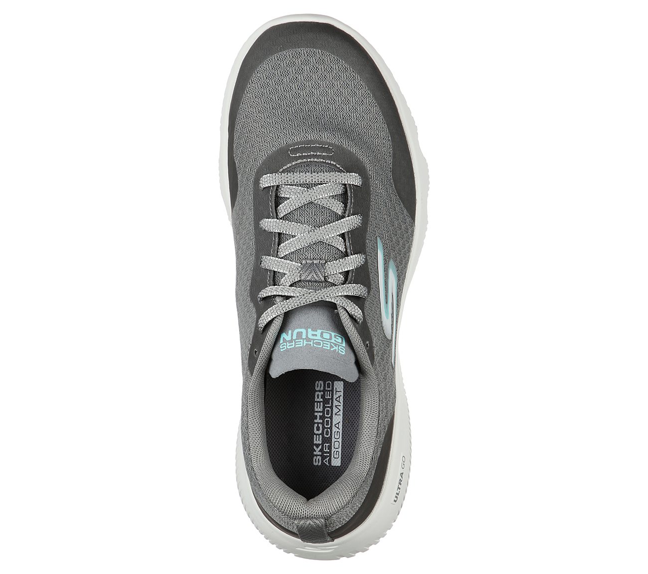 GO RUN FOCUS-INSTANTLY, GREY/BLUE Footwear Top View