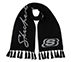 SKECHERS UNISEX REVERSIBLE SCARF, BLACK/GRAY