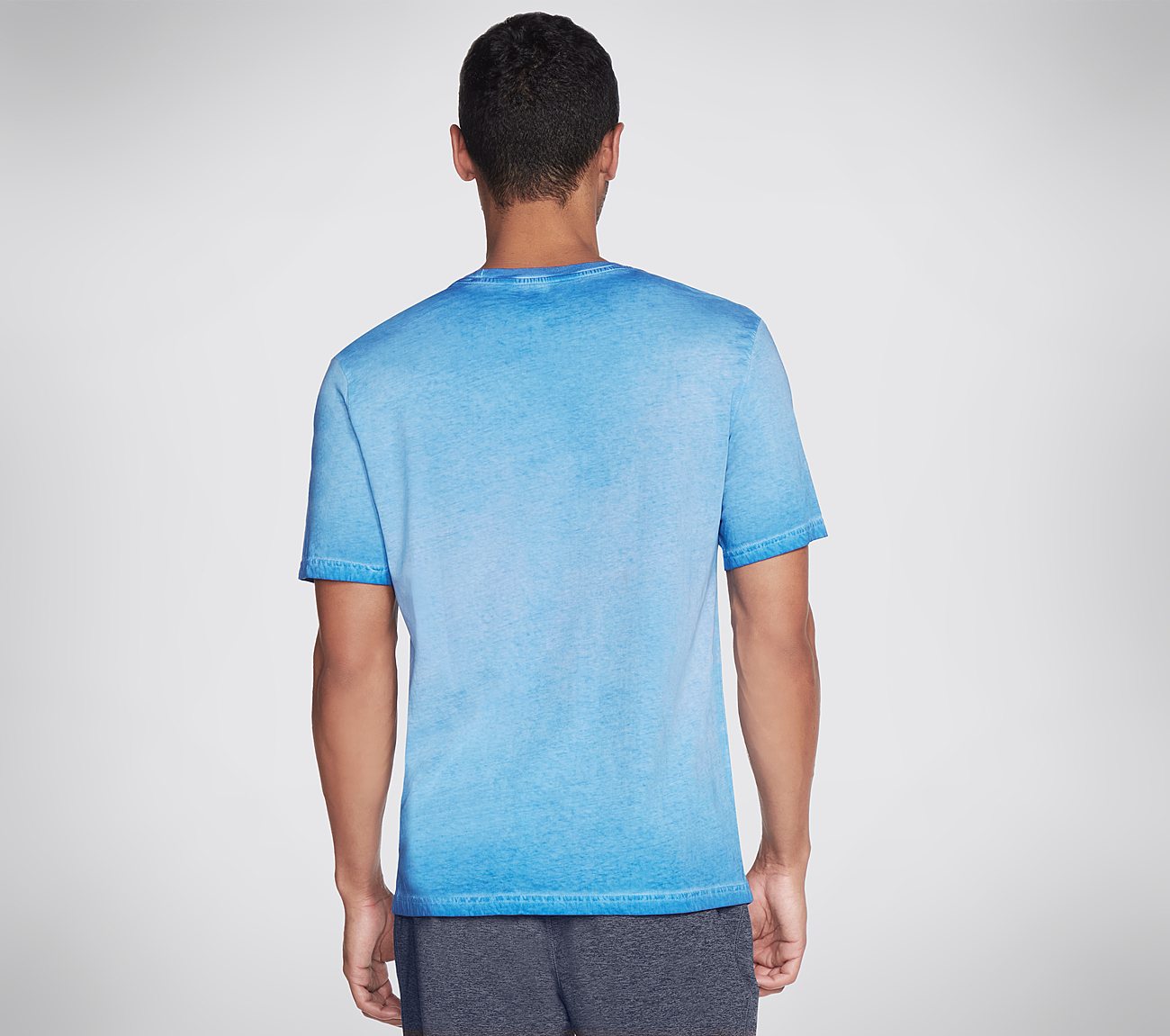 BREAKERS CREW T-SHIRT, BLUE/WHITE Apparels Top View