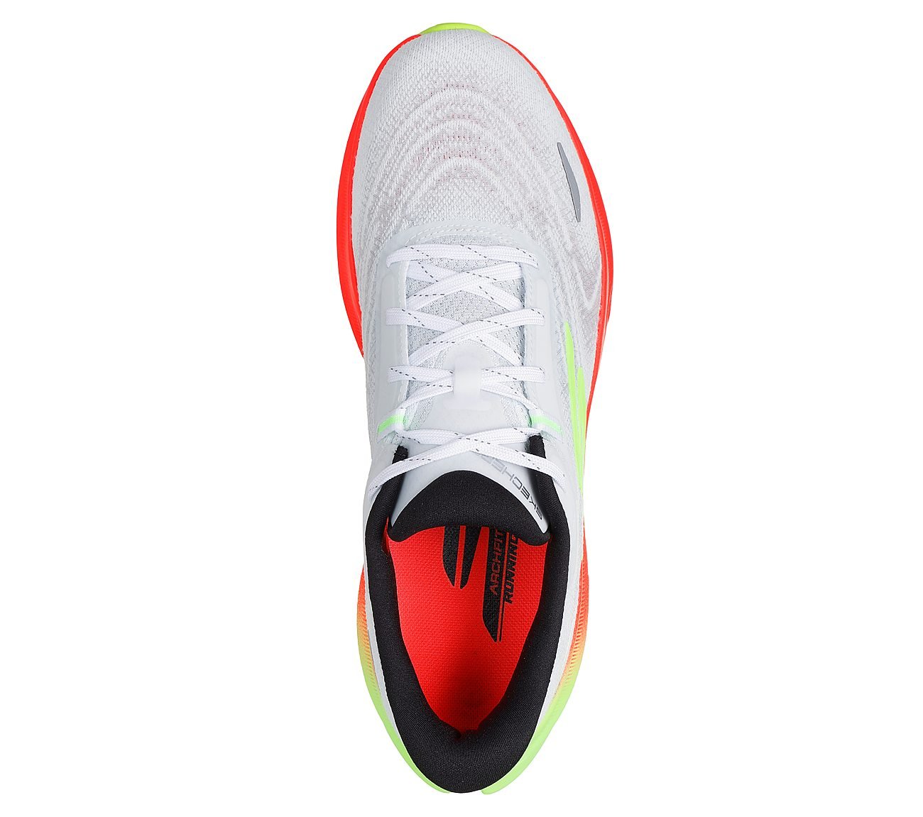 SKECHERS AERO SPARK, WHITE/MULTI Footwear Top View