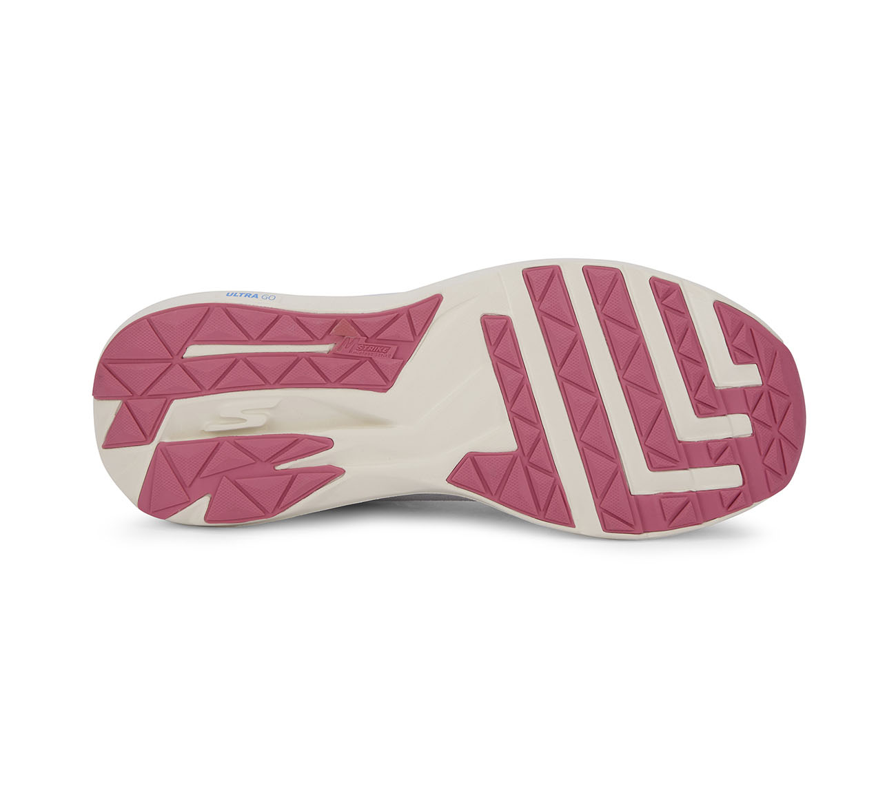 GO RUN PURE, GREY/MULTI Footwear Bottom View