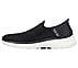 GO WALK 6 - EASY ON, BLACK Footwear Left View
