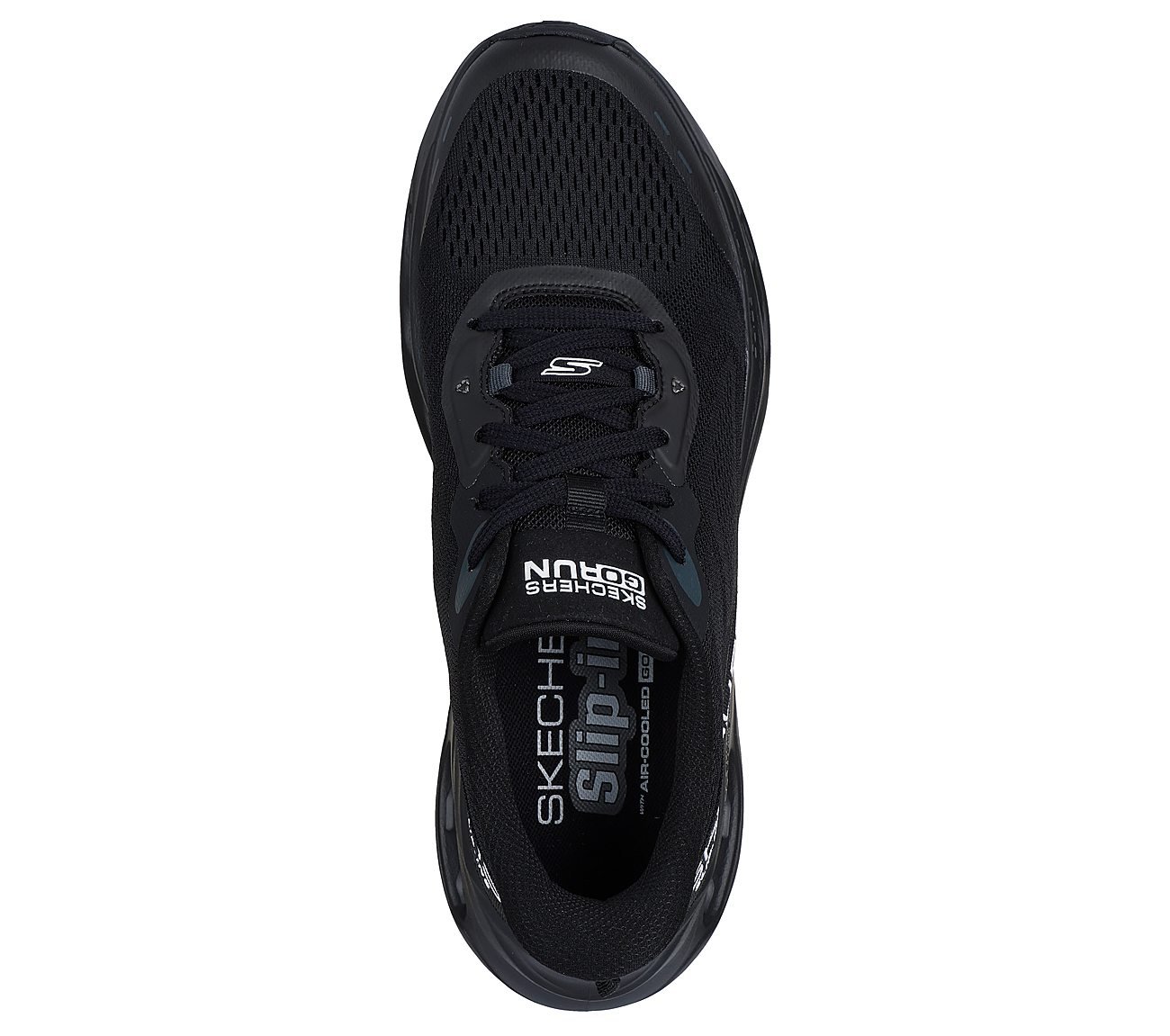 MAX CUSHIONING GLIDE-STEP - A, BBLACK Footwear Top View