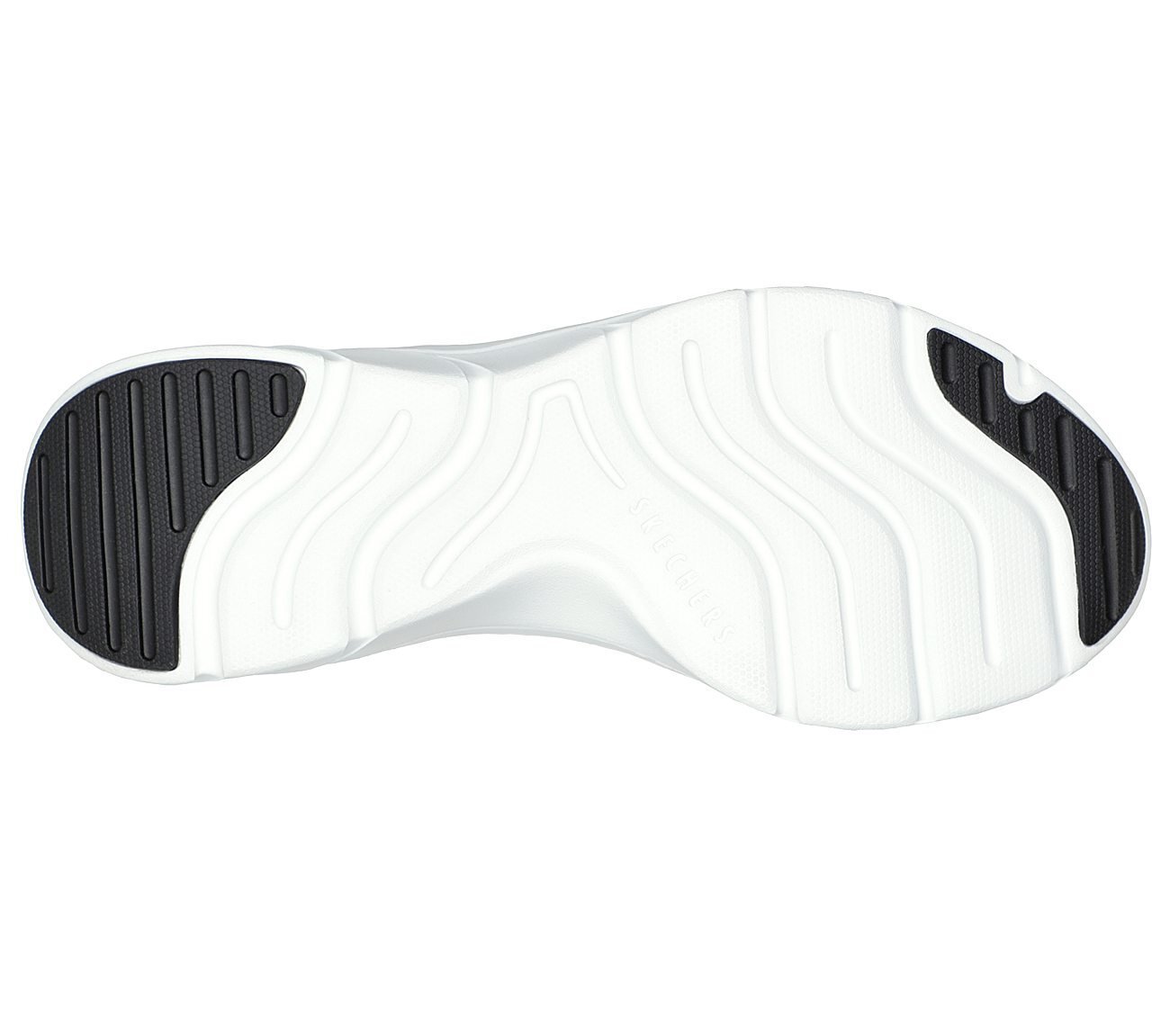 D'LUX COMFORT-GLOW TIME, BLACK/WHITE Footwear Bottom View