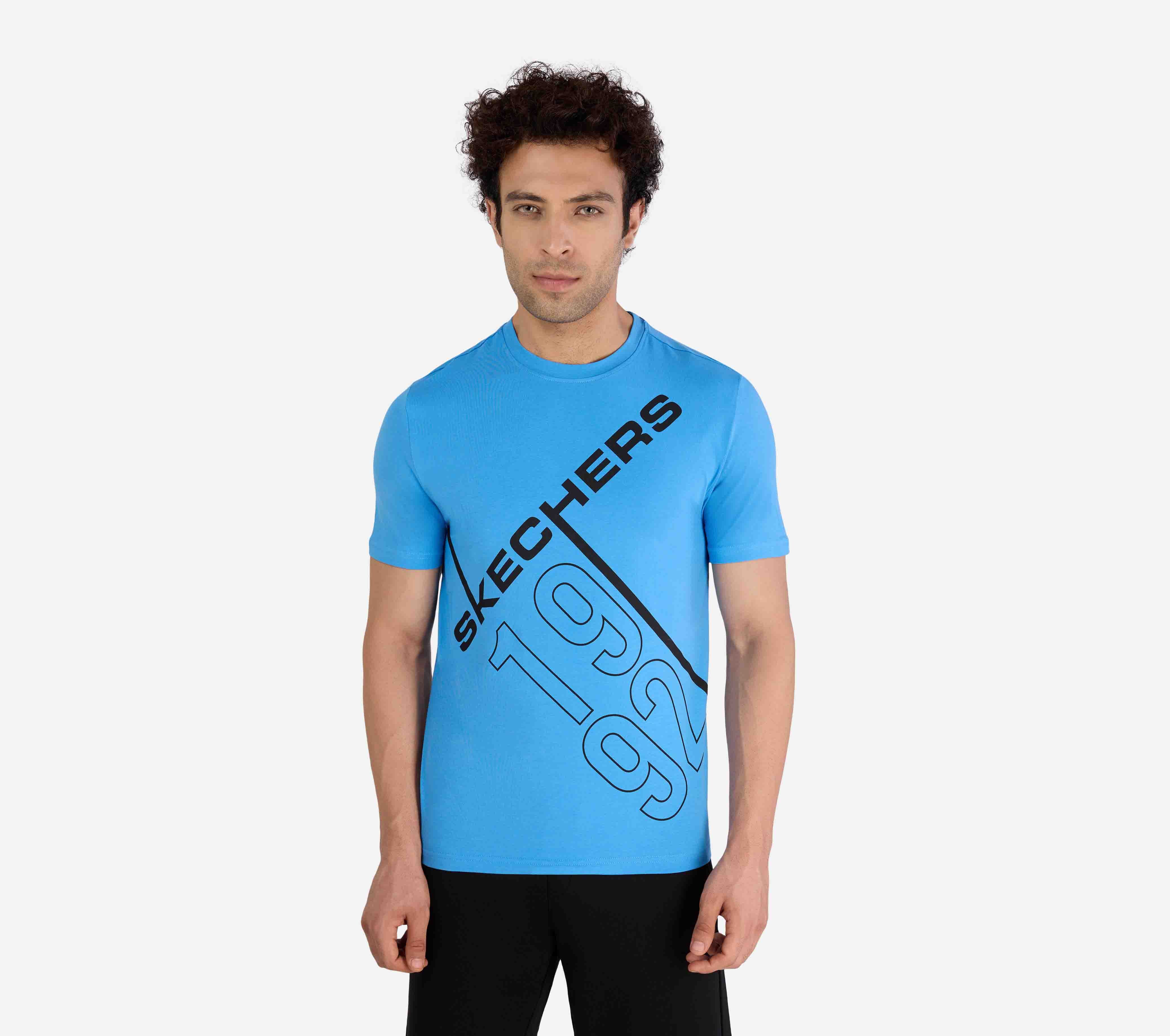 SS SKECHERS 1992 T-SHIRT, PERIWINKLE Apparel Lateral View