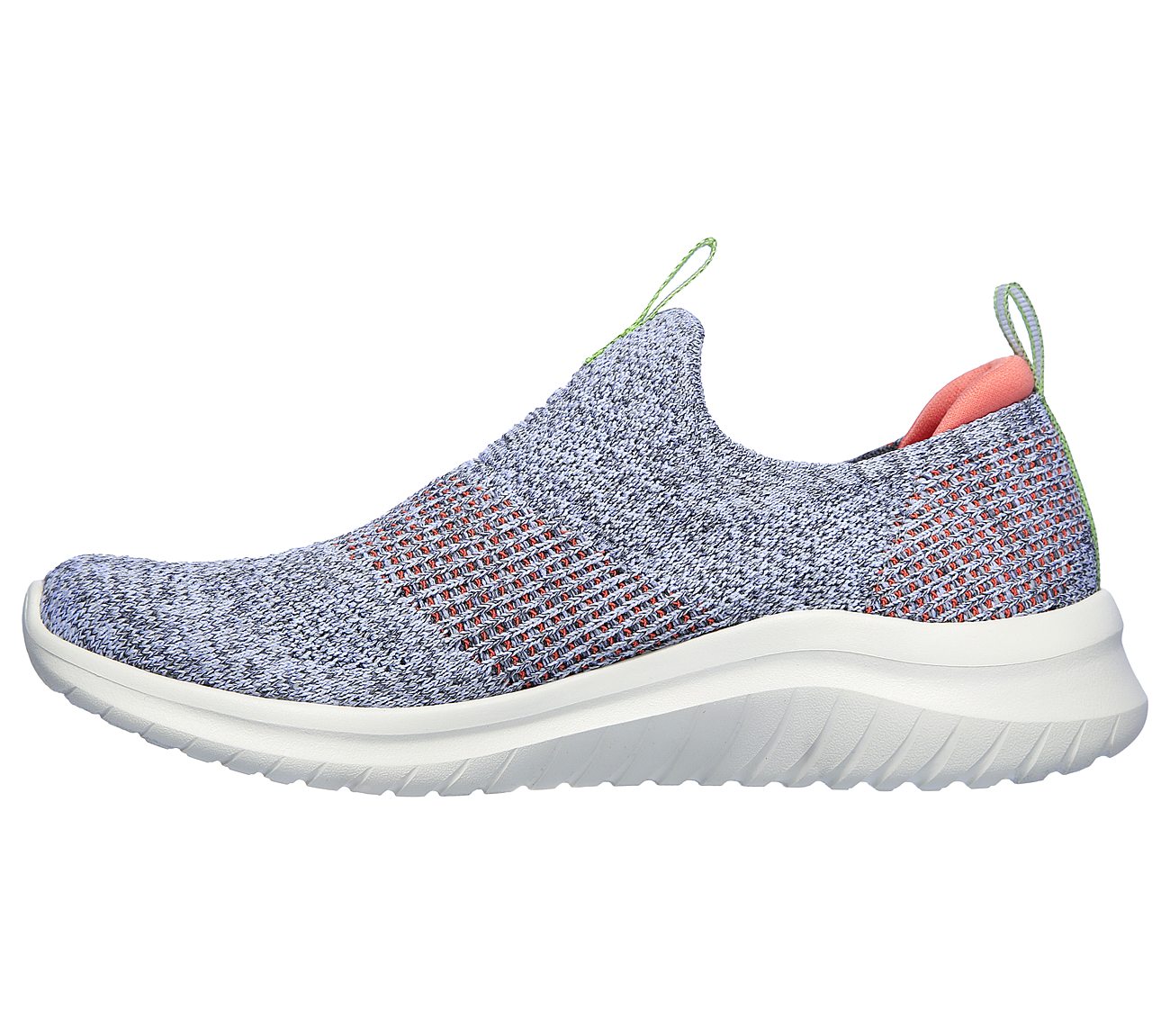 ULTRA FLEX 2.0-PRETTY DAZZLIN, GREY/CORAL Footwear Left View