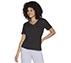 GODRI SERENE V-NECK TEE, BBBBLACK Apparels Left View