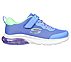 SKECH-AIR AIRMATIC, BLUE/LIME Footwear Lateral View