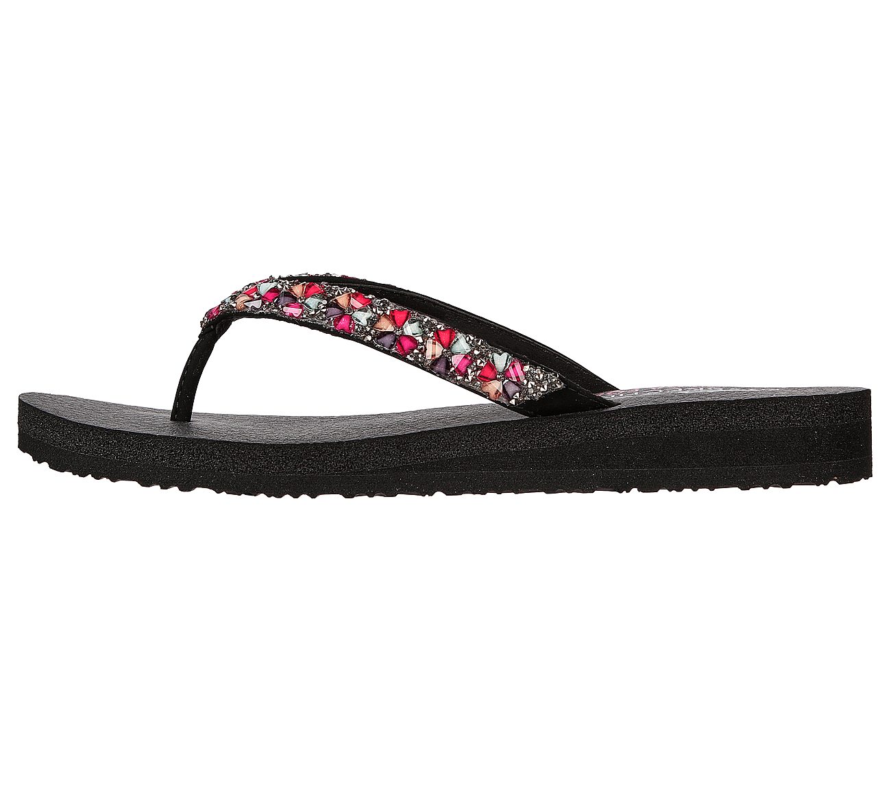 MEDITATION-DAISY DELIGHT, BLACK/MULTI Footwear Left View